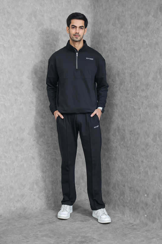 Studio Straight Fit Set- Charcoal Black