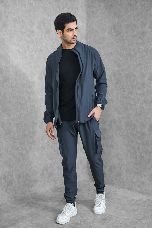 Impact Woven Cargo Tracksuit - Dark Grey