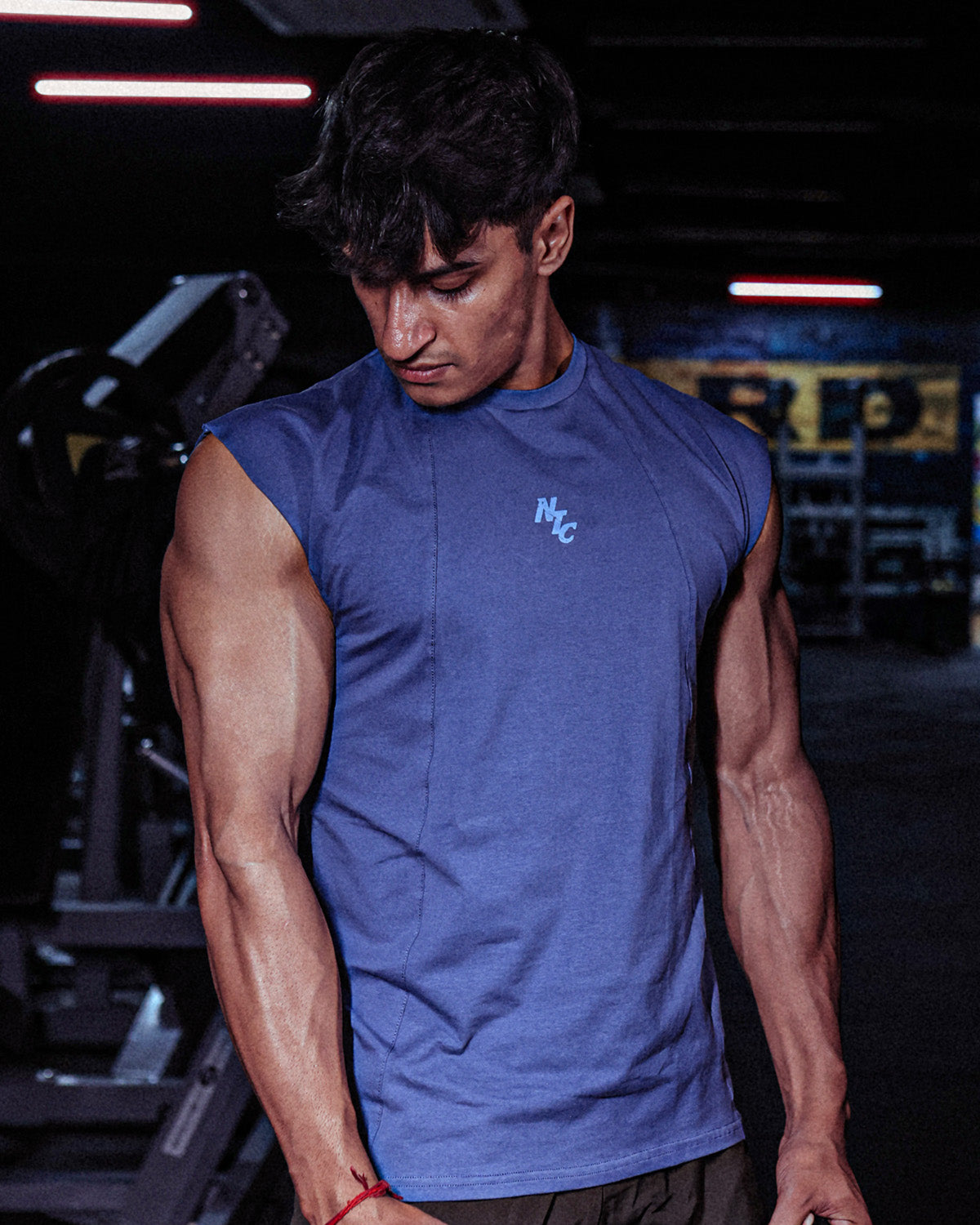 Legacy Cut Off Tank - Titanium Blue