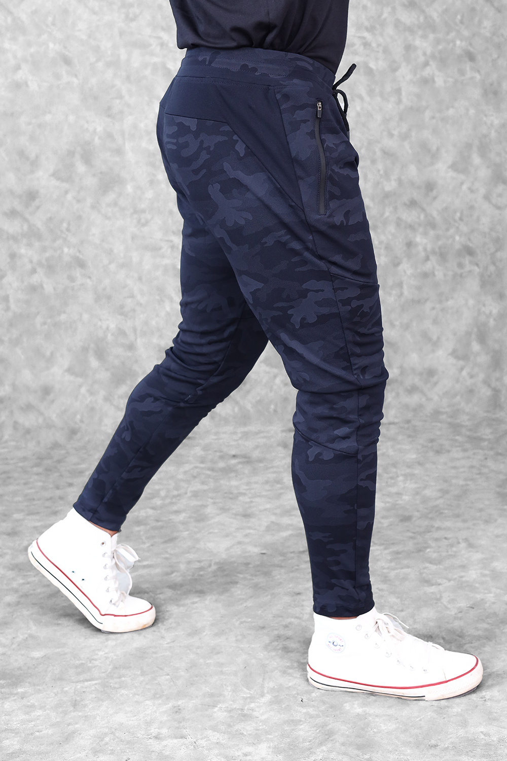 Camo Performance Jogger- Navy