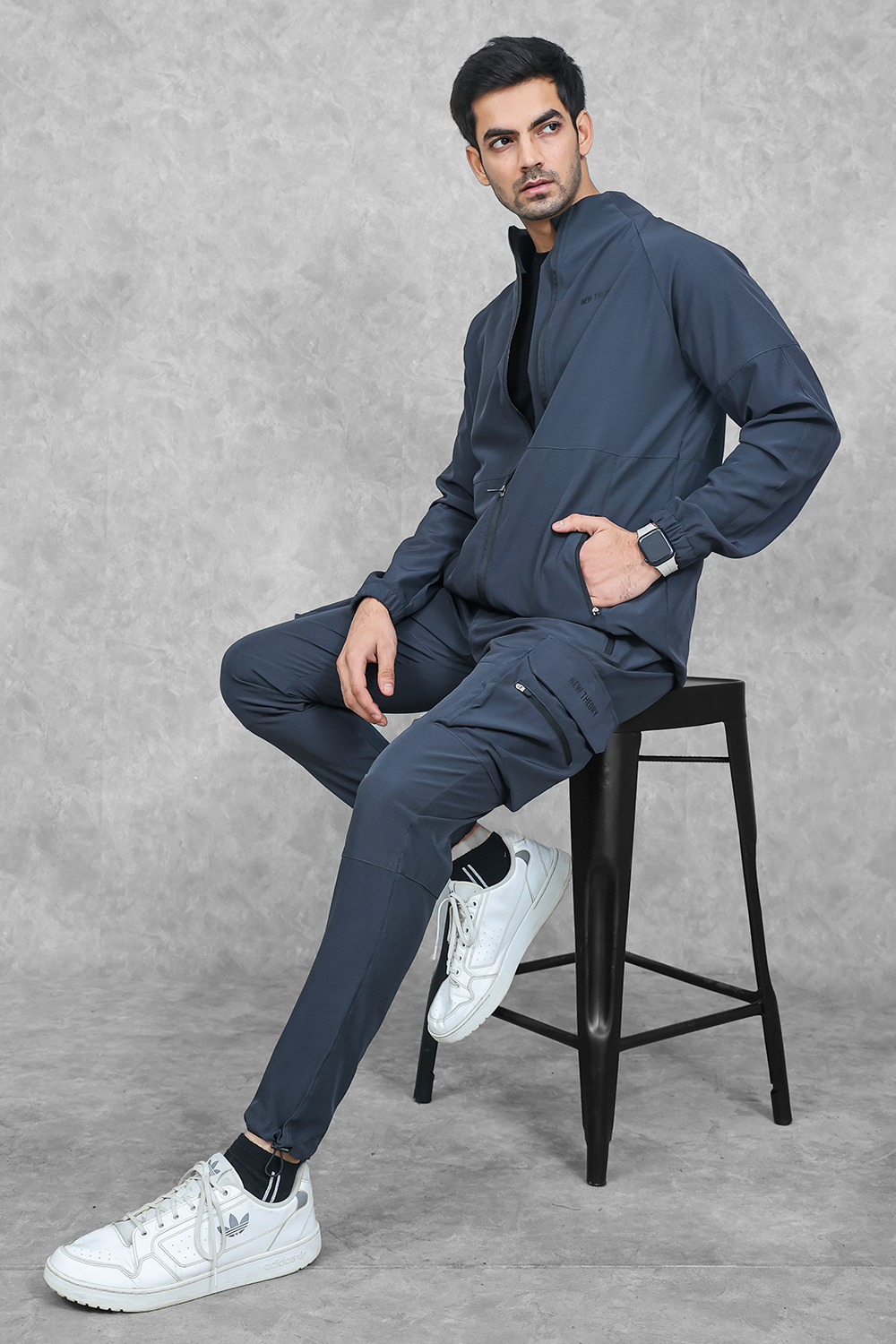 Impact Woven Cargo Tracksuit - Dark Grey