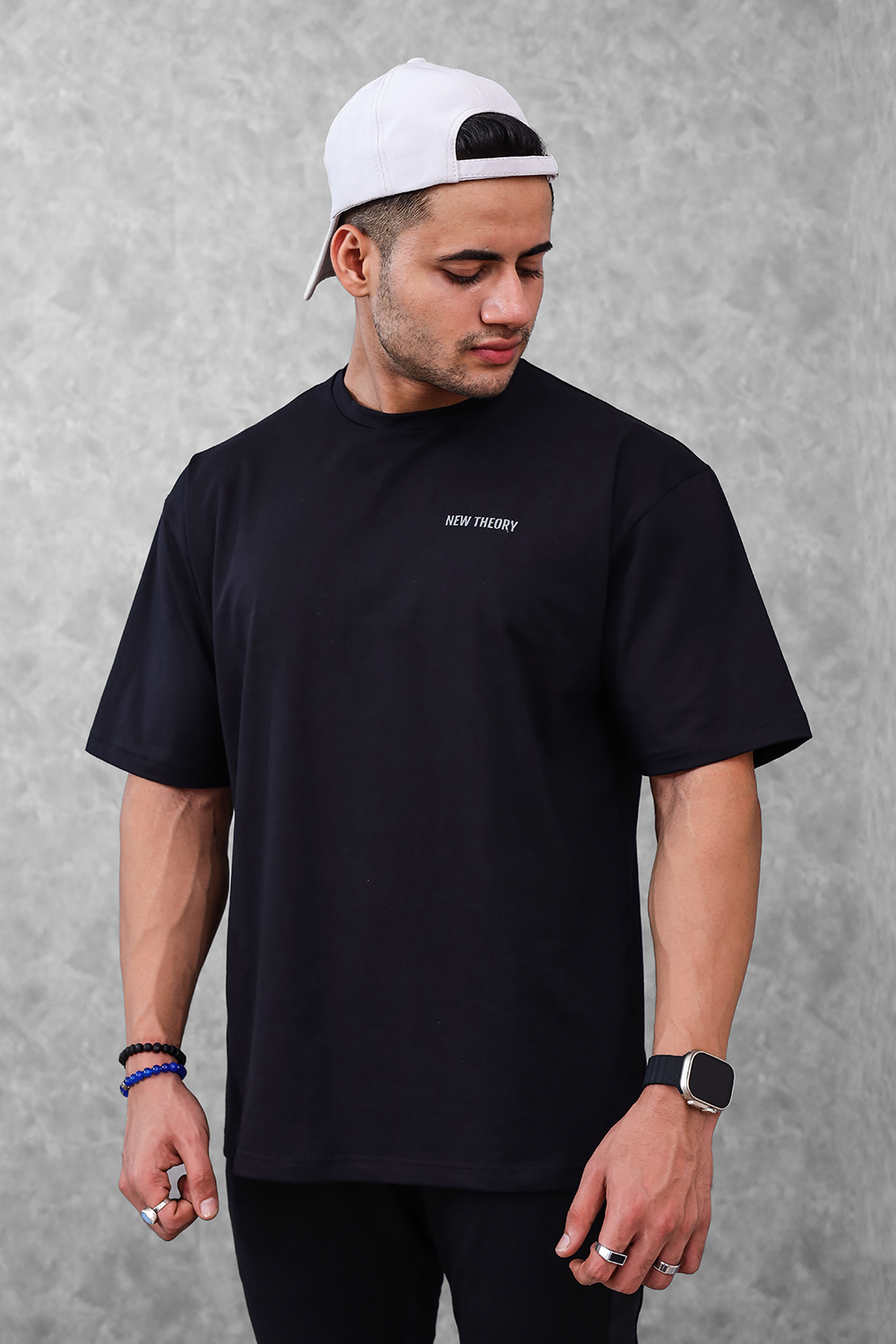 Buy Alpha Oversize T-shirt - Black for Men Online @Best Price in India ...