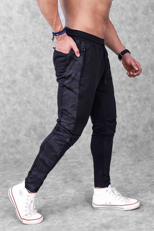 Active Camo Jogger- Black