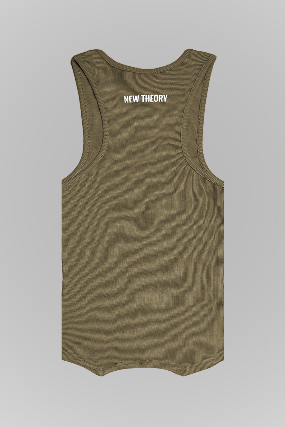 Muscle-Up Ribbed Tank - Beige