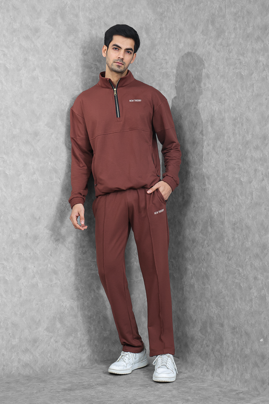 Studio Straight Fit Set- Chocolate Brown