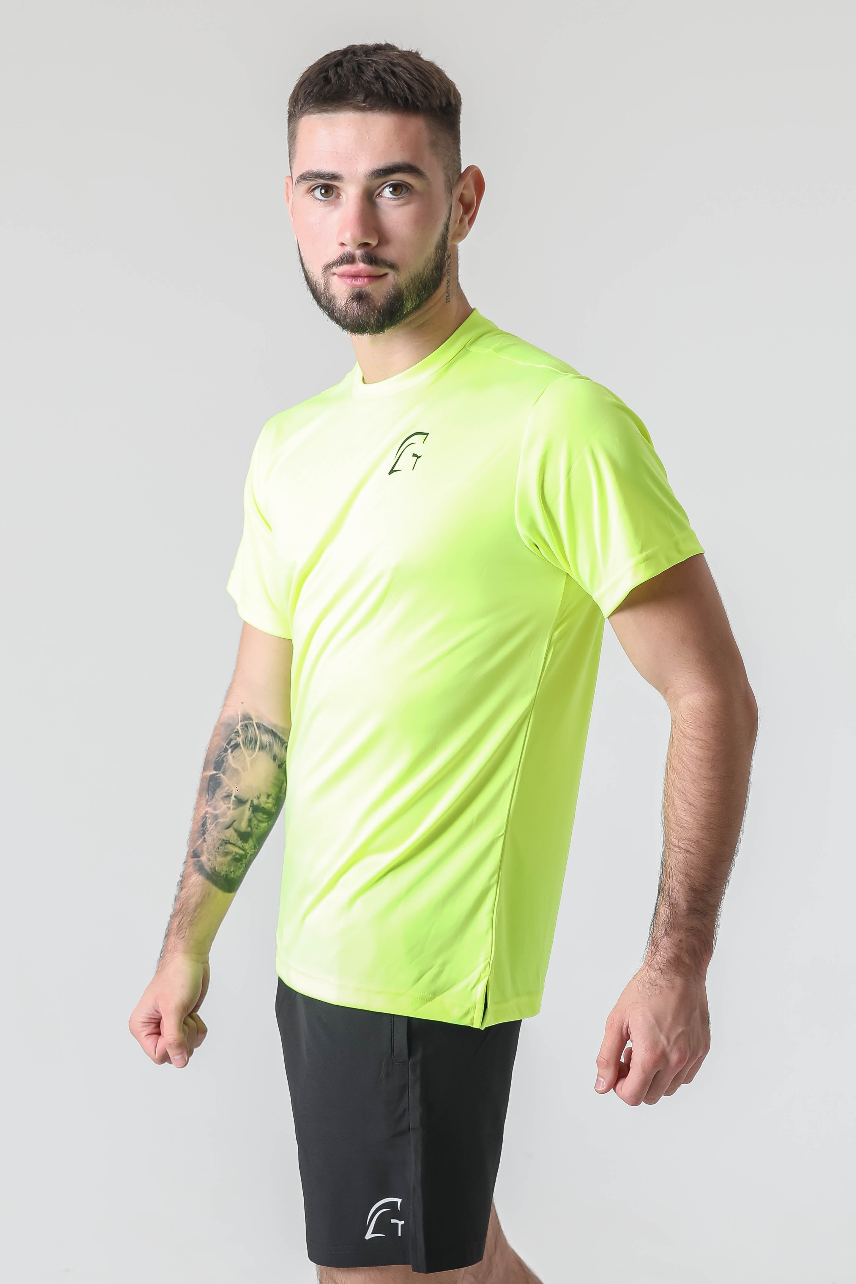 Kryjer X NTC Essential Range Half T-Shirt - Neon Yellow