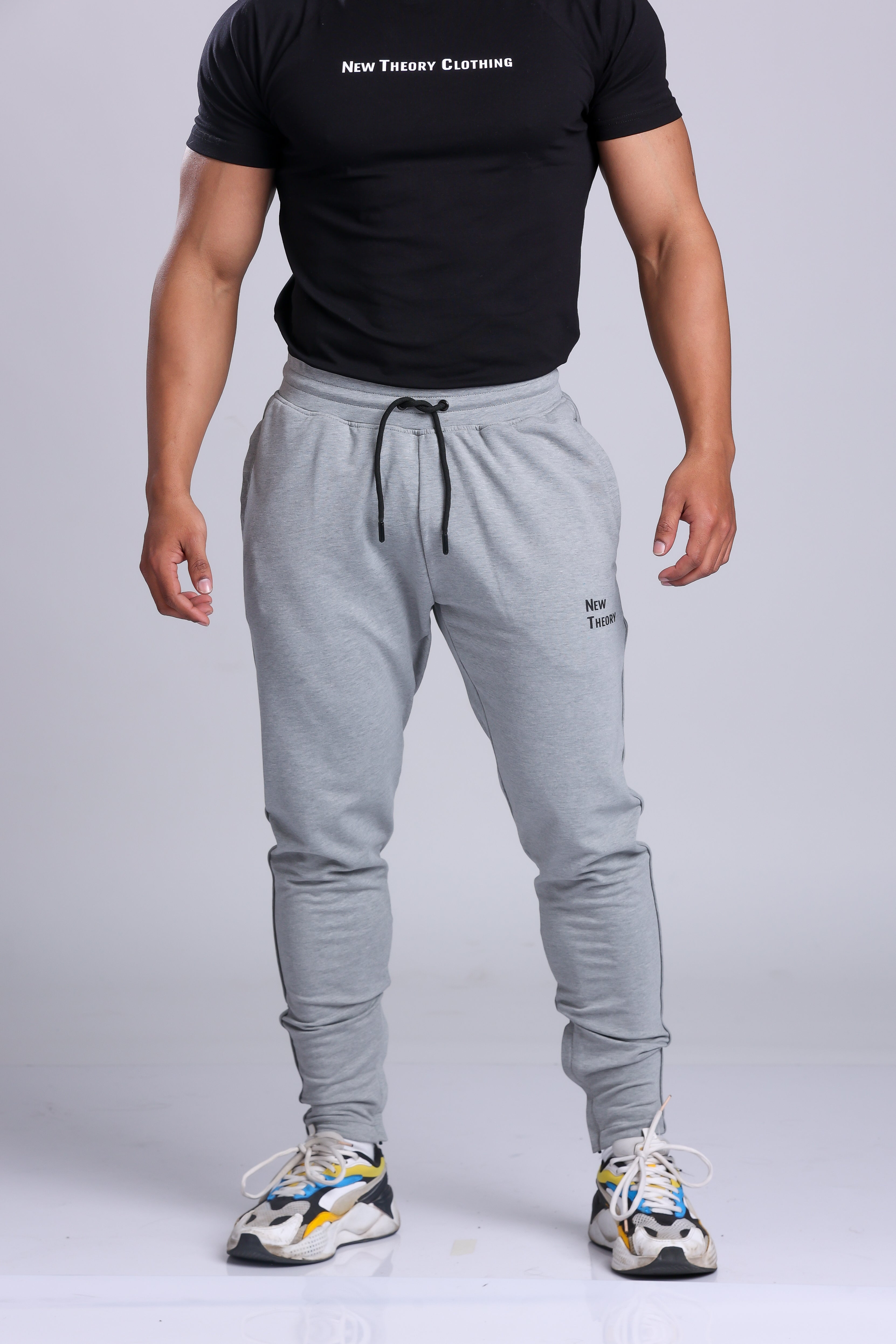 New Cotton Running Track Pants - Grey / M | Jogging pants men, Mens running  pants, Sports sweatpants